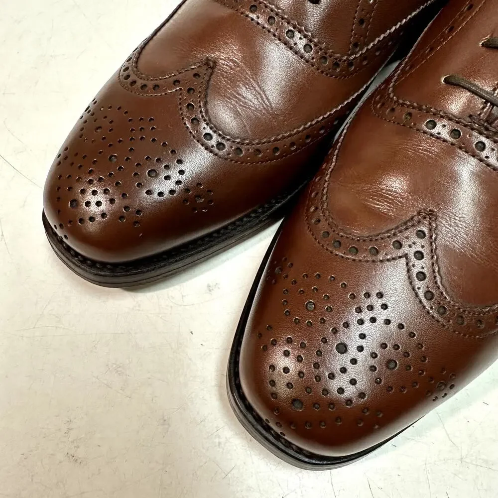 NEW HEELS Alfred Sargent x Polo Ralph Lauren Oxford Bal Wingtip England 8.5 D